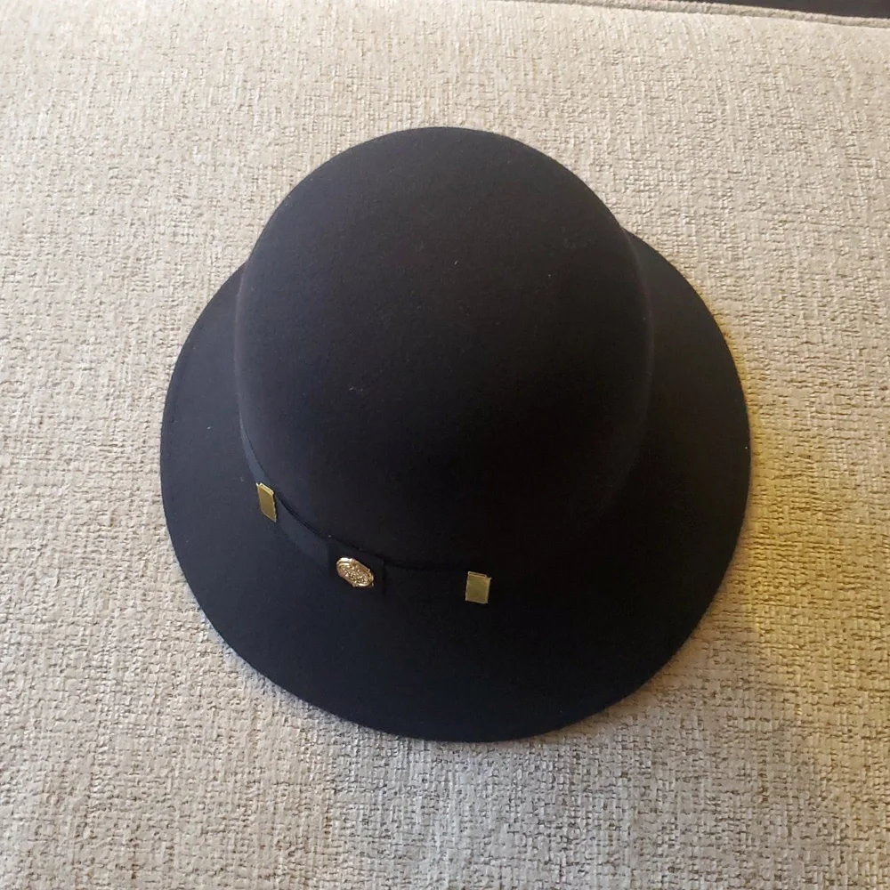 Vince Camuto Black Wool Hat - Picture 2 of 6